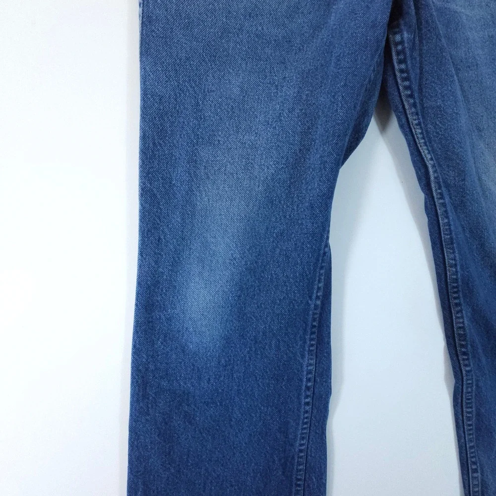 VTG Y2K Levis Jeans Orange Tab Mens 32x25 Blue Straight Leg Denim USA MADE